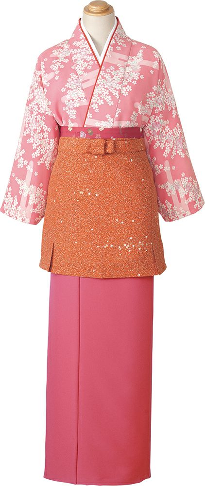 コーディネート例：ピンク