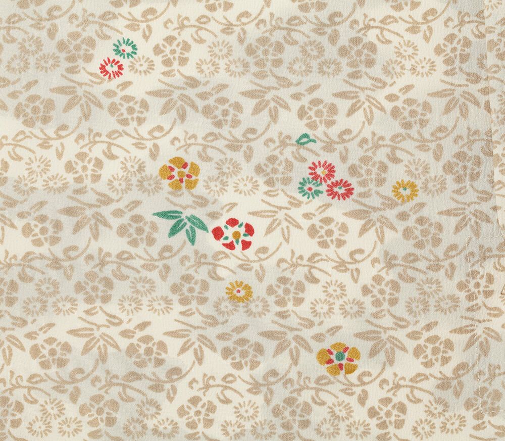 雲井ぼかし草小紋：アイボリー