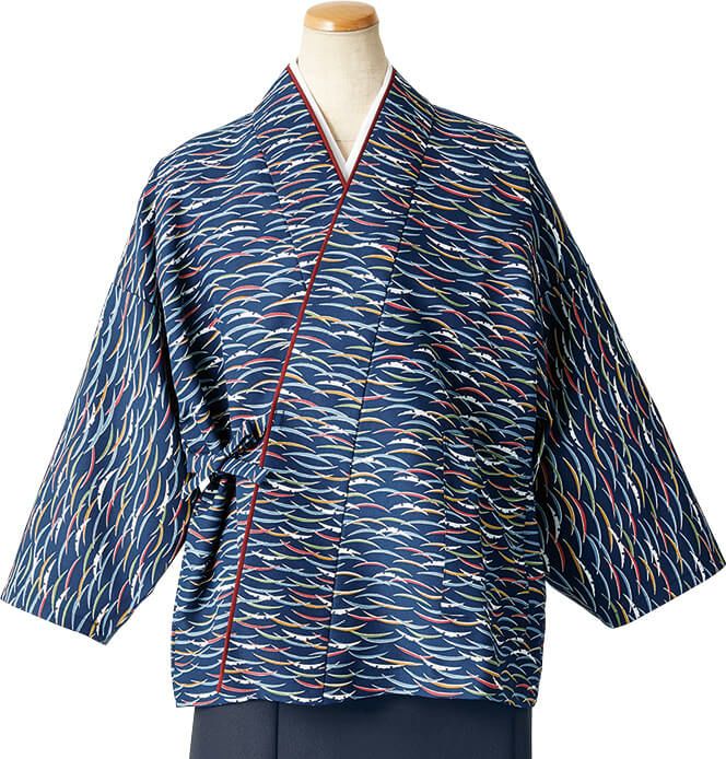 茶衣着（雪輪露芝柄）[女性用] [SRV-OD255-OD256]