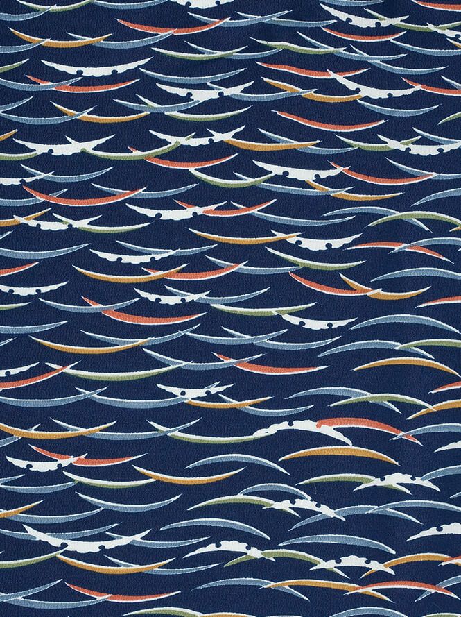 雪輪露芝：ネイビー