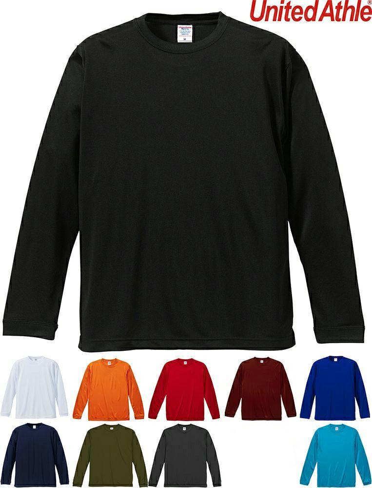  [United Athle] 4.7オンス ドライシルキータッチ ロングスリーブ Tシャツ(ローブリード) [CAB-5089-01] 