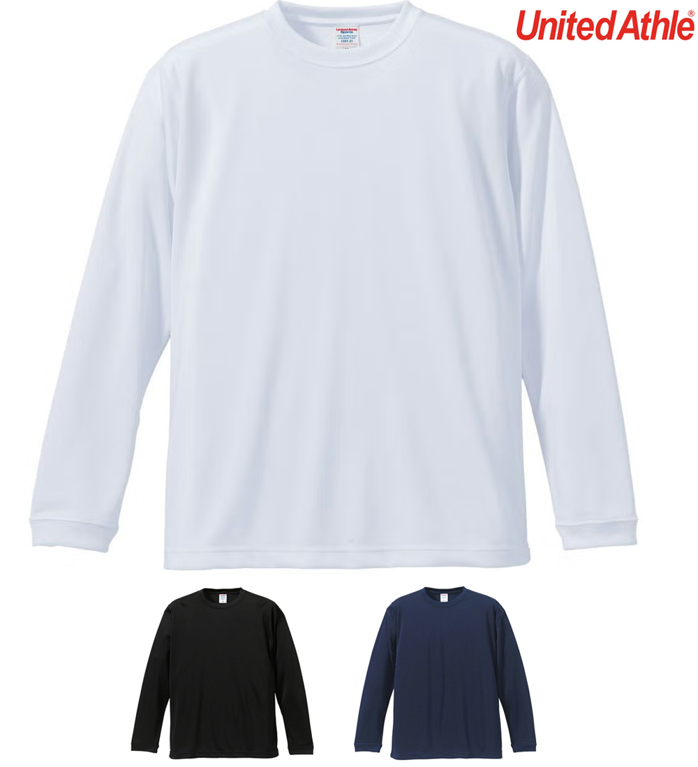  [United Athle] 4.7オンス ドライシルキータッチ ロングスリーブ Tシャツ(ローブリード) [CAB-5089-01] 