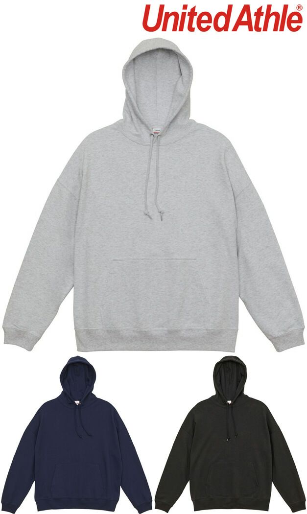 [United Athle] 10.0オンス ビッグシルエット スウェット プルオーバー パーカー(裏パイル) [CAB5204-01] 