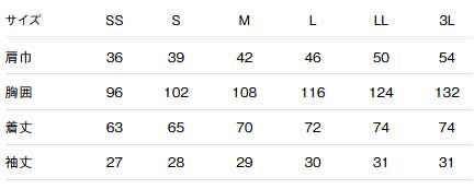 サイズ表