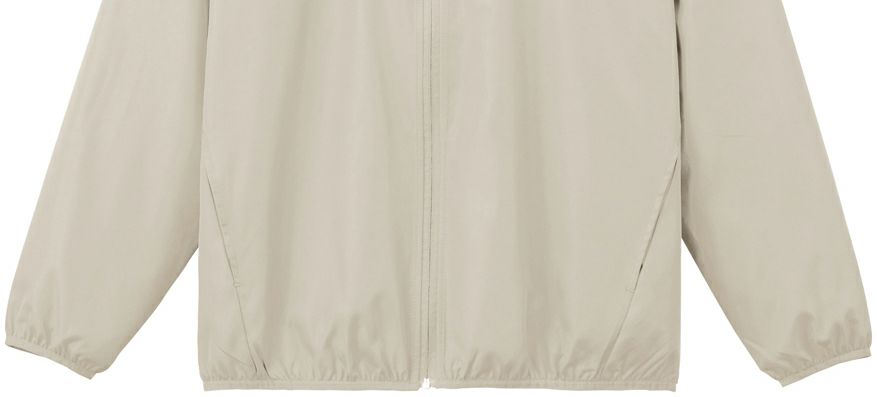 袖口・裾口は同色のバインダー始末