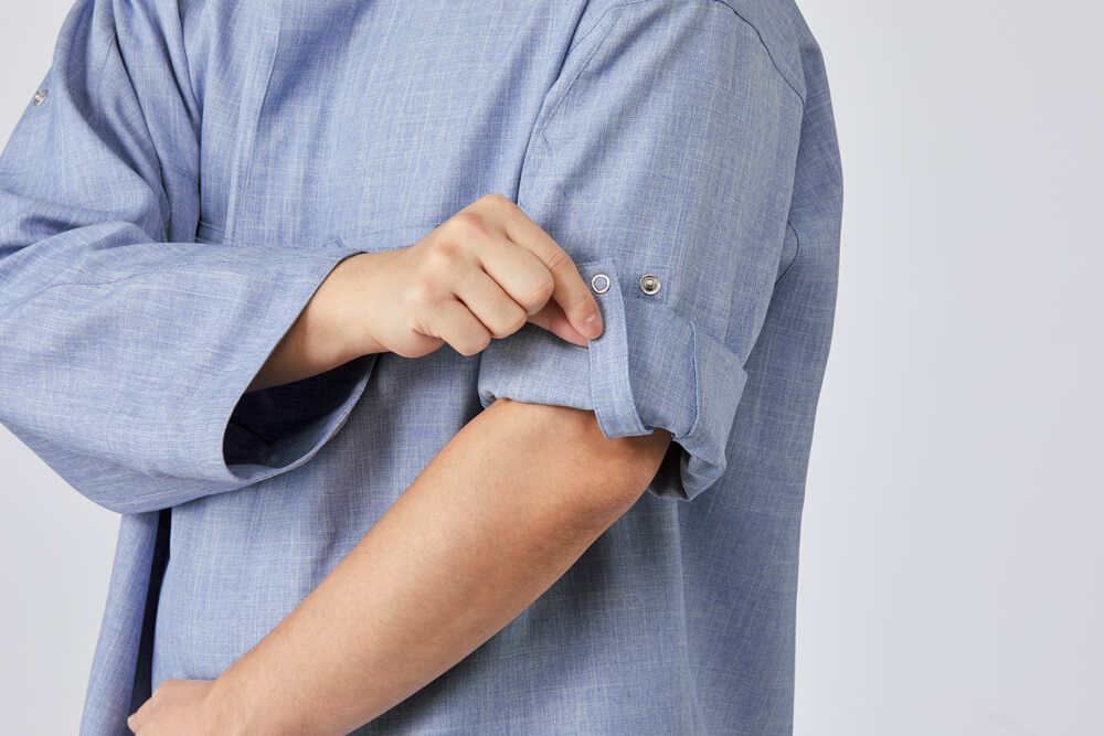 袖留め用タブロールアップ スリーブ