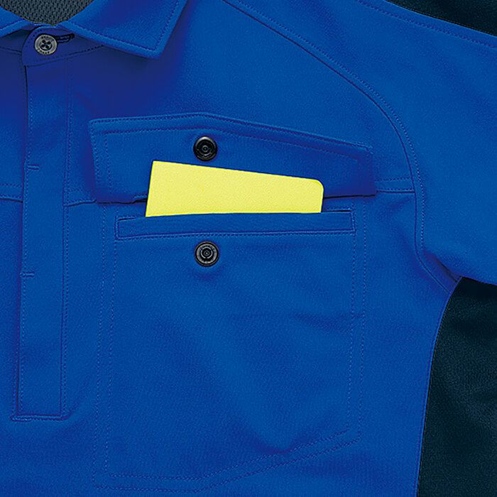 物が飛び出にくいベロ付きフラップポケット