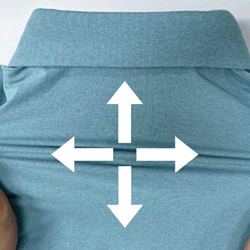 ウルトラライト・ストレッチニット<br>360°ストレッチで、圧倒的な軽さ。吸水速乾で型崩れもしにくいので、お手入れも簡単。