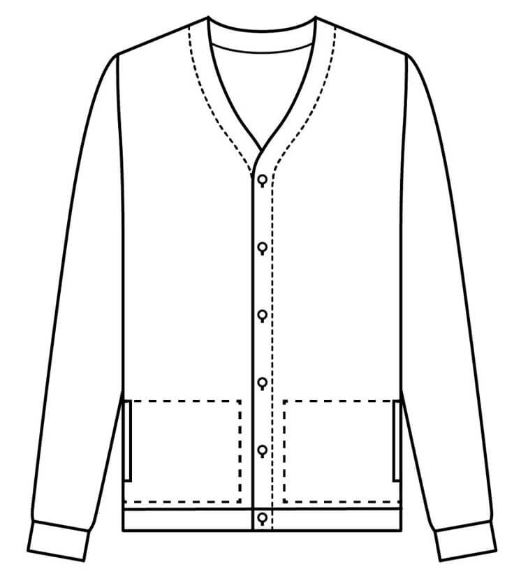 前面シルエット