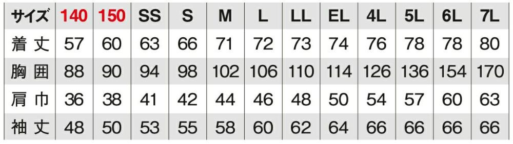 ※140.150は（ネイビー・ホワイト）2色のみ<br>※7Lは（ネイビー・サックス・Rブルー・ブラック・ホワイト）5色のみ