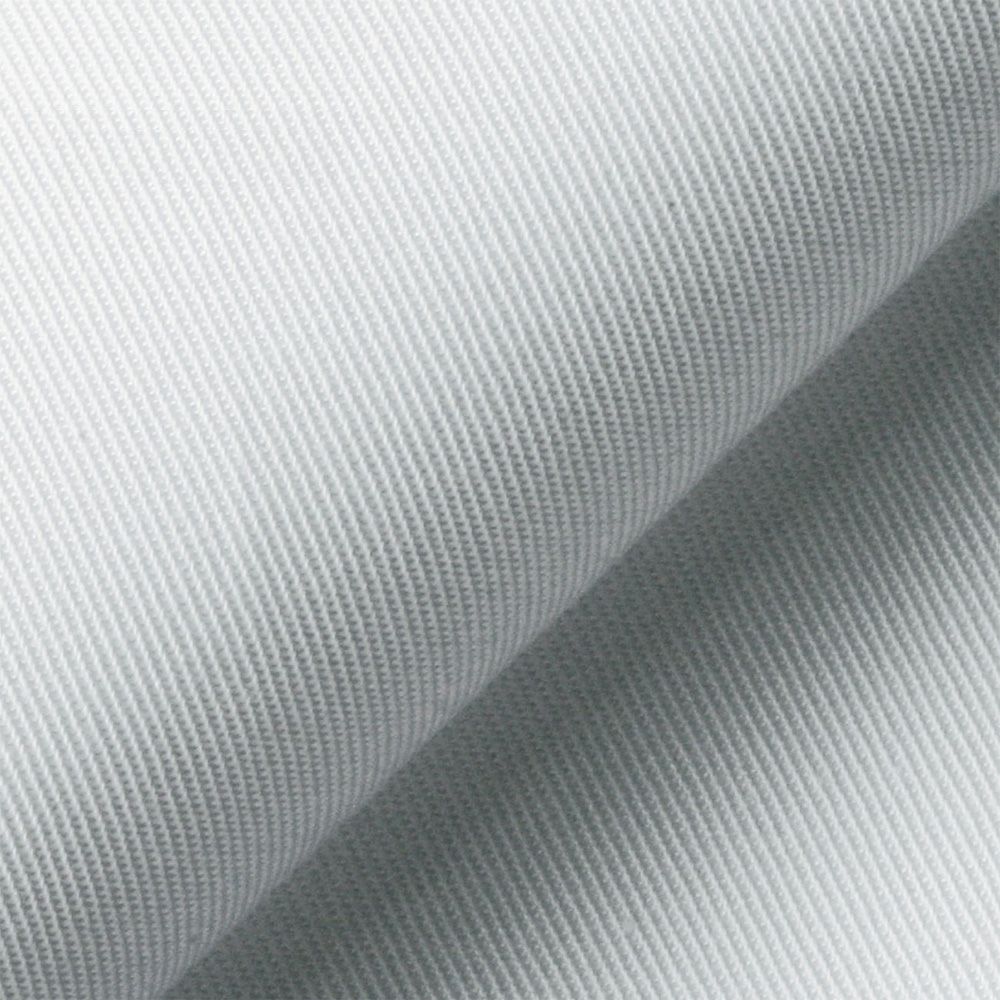 超長綿ツイル［綿100％］<br>特別に細く長く丈夫な繊維で織った、綿100％の高級素材。美しい光沢が特長で、トップシェフの接客用コックコートなどに最適。