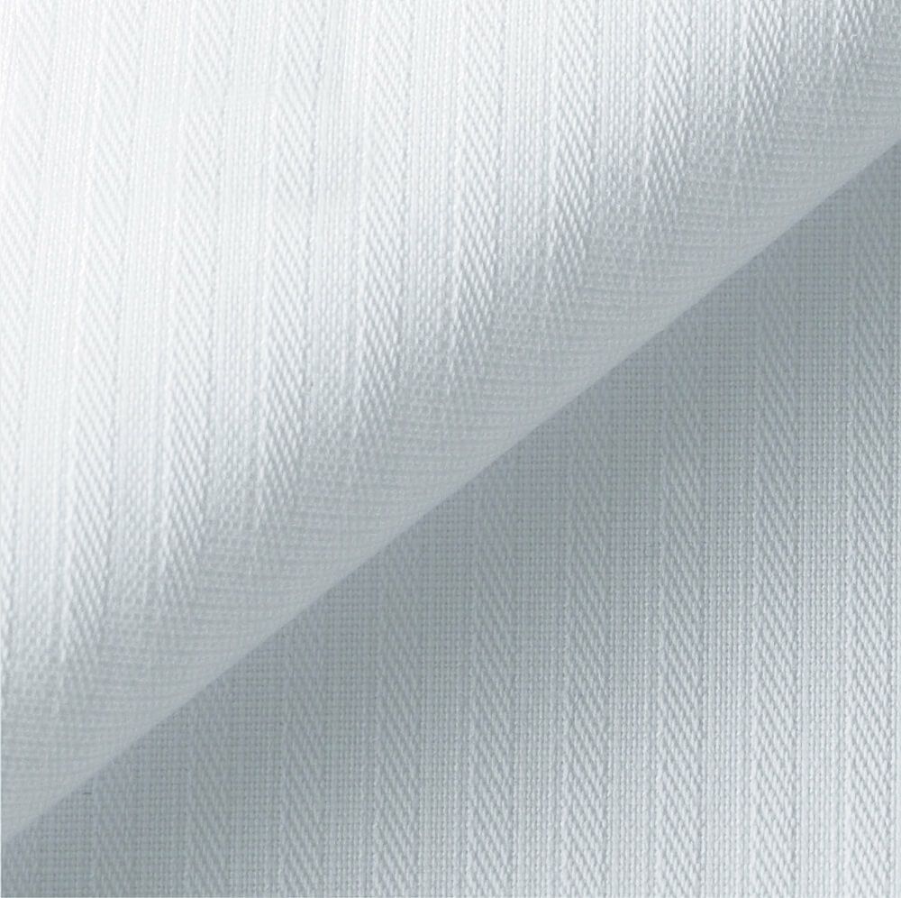 ストライプドビー［ポリエステル90%・綿10%］<br>織り柄でストライプを表現した、シルク調の風合いの高級感のある生地。