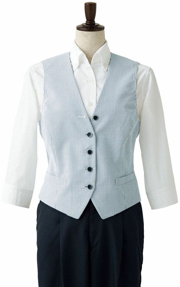 ストライプ ホワイト×サックス