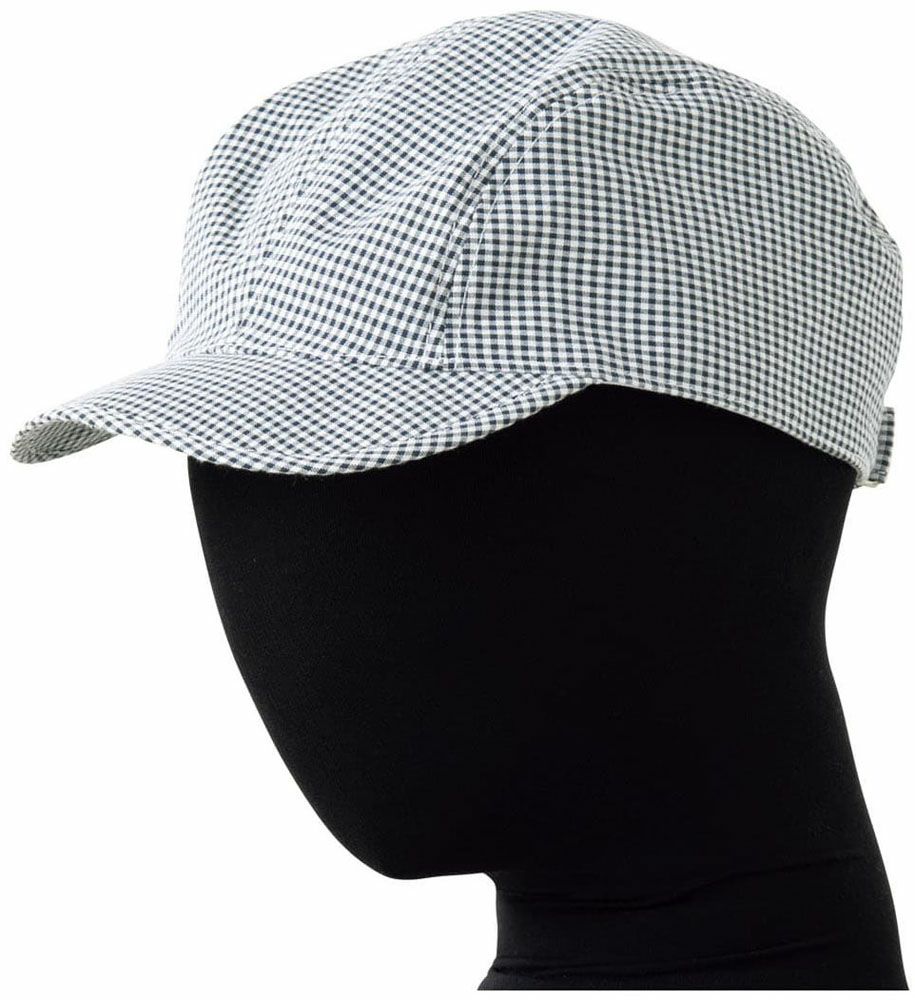 チェック ホワイト×ネイビー