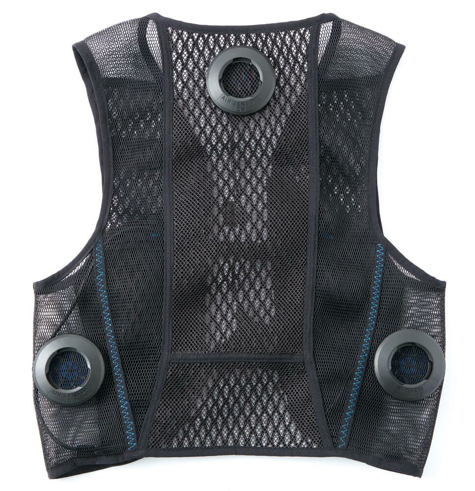 ペルチェメッシュベストの背中