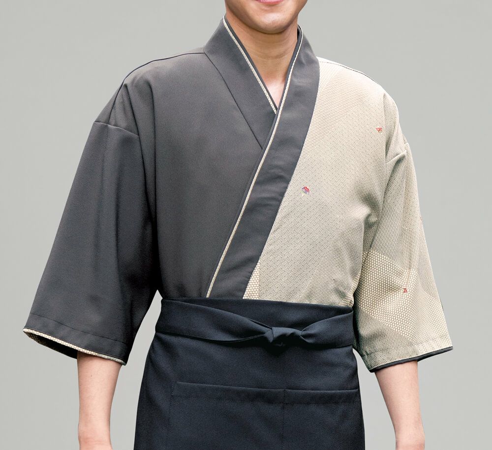 【日本製】作務衣・上着 [江戸柄] [男女兼用] [KY-SJ4604]