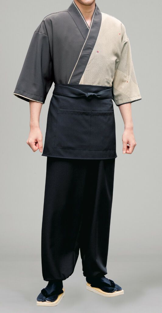 作務衣・男性の着用写真