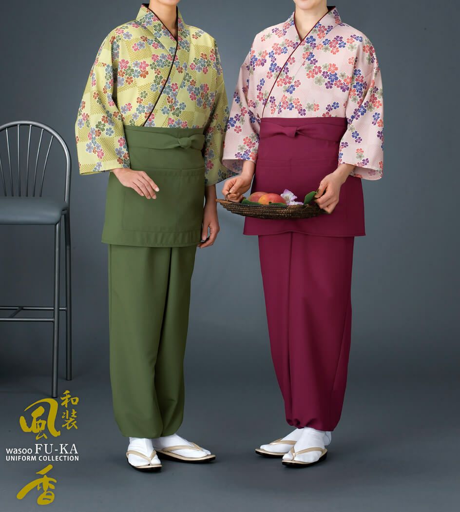 作務衣の着用写真