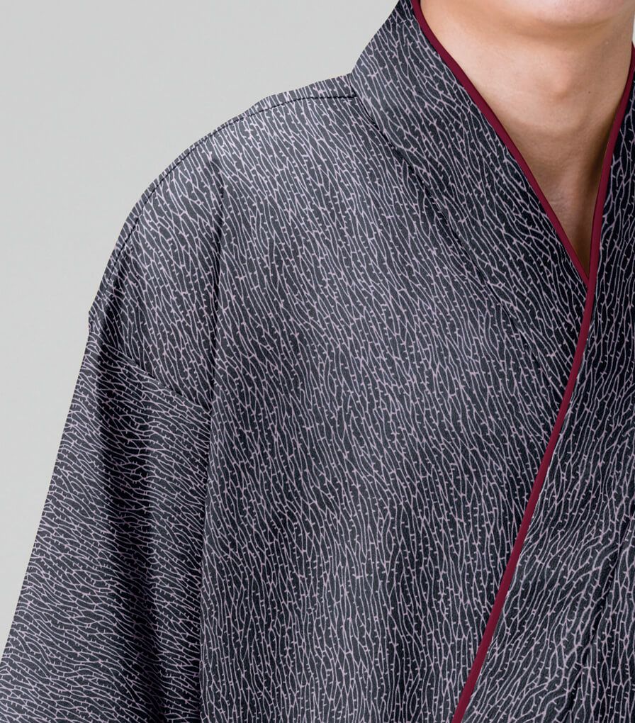 紺の生地アップ写真