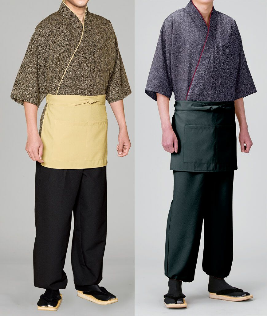 作務衣・男性の着用写真