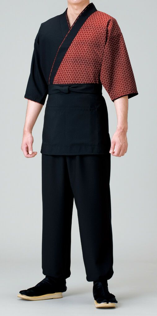 作務衣・男性の着用写真