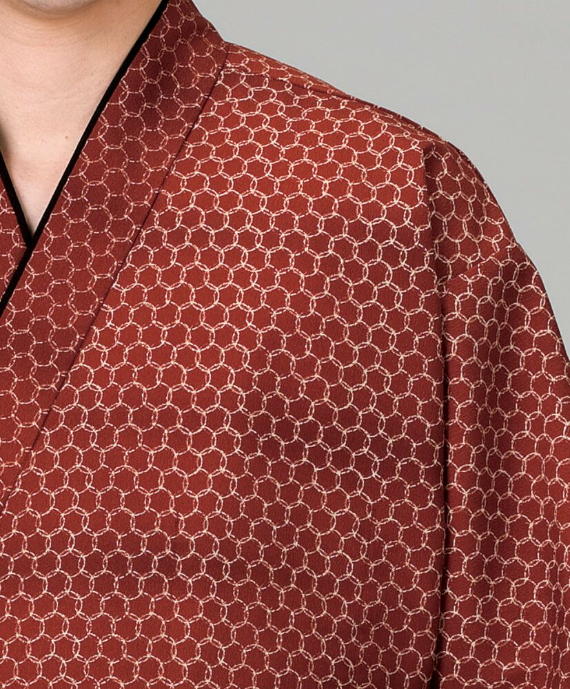 エンジの生地アップ写真