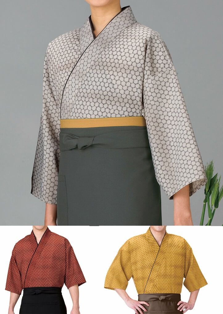 【日本製】作務衣・上着 [七宝] [男女兼用] [KY-SJ4306-SJ4307-SJ4308]