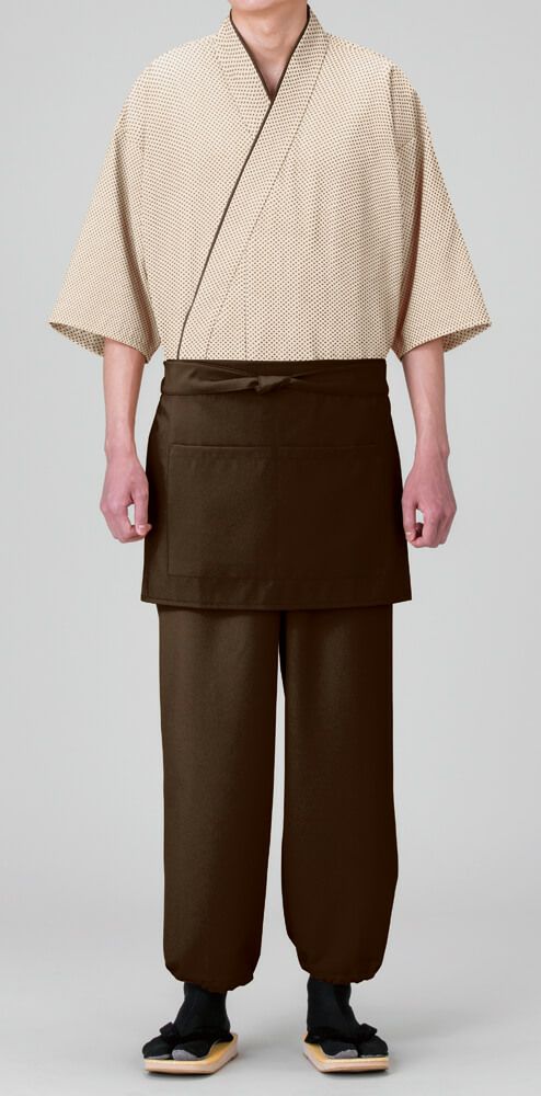 作務衣・男性の着用写真