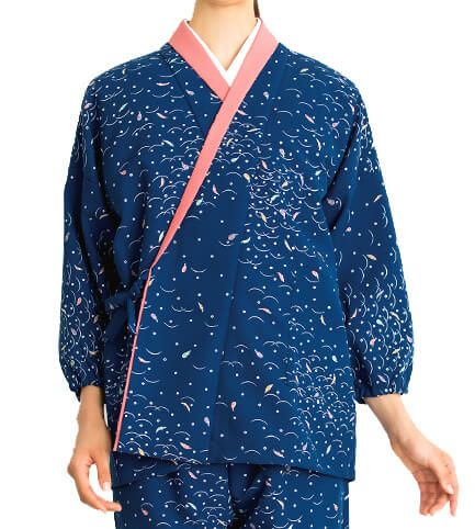 茶衣着・上着 [露芝野菜小紋] [女性用] [SRV-K3734]