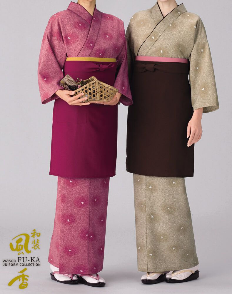 女性用作務衣・着用写真