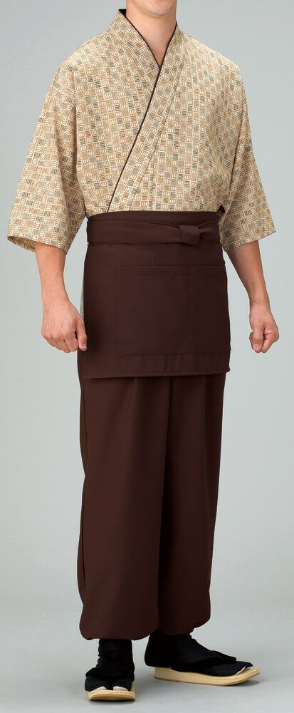 作務衣・男性の着用写真