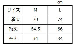 サイズ表