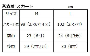 サイズ表