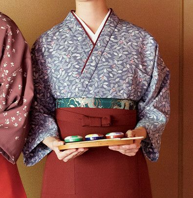 【日本製】茶衣着・上着 [南天文様] [女性用] [SRV-K3762]