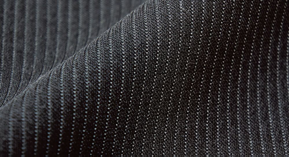 強撚ニットストライプ