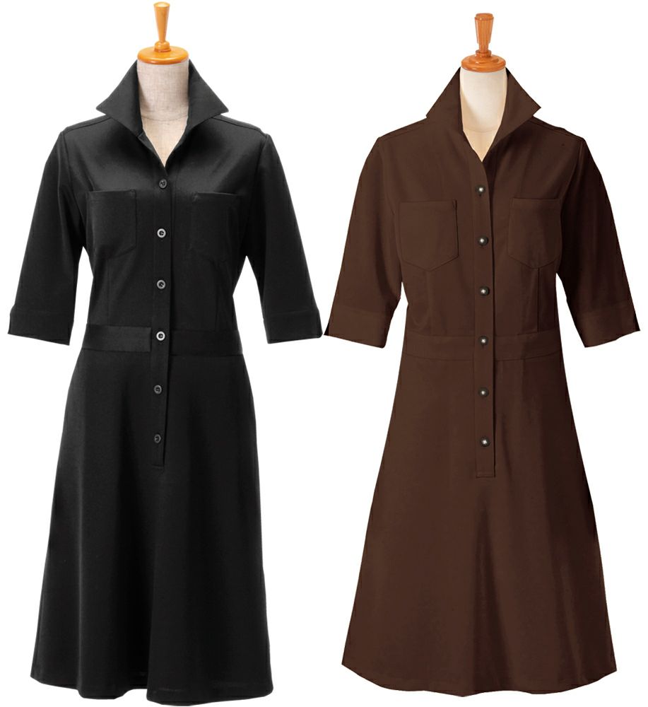 レディース・ニットワッフルワンピース [BNUN-00108]