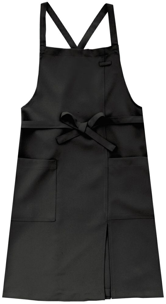 レディース・胸当てエプロン [BNUN-00900-99]<br>黒