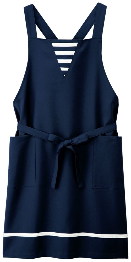 男女兼用・胸当てエプロン [BNUN-27321-19]<br>紺