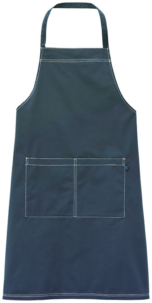 男女兼用・胸当てエプロン [BNUN-27340-19]<br>ネイビー