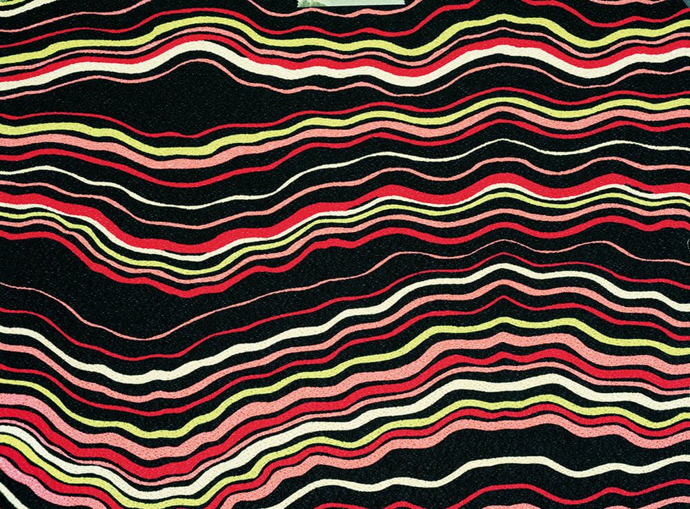 なみなみ柄（衿・袖部分）