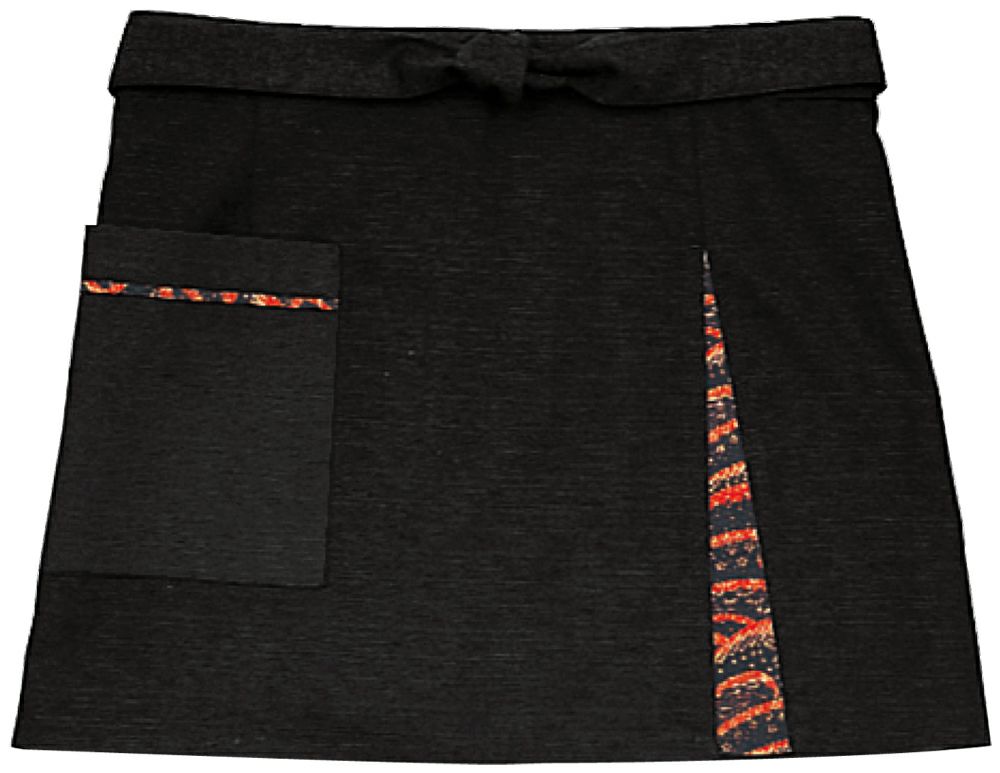 男女兼用・前掛け（短） [BNUN-47320-99]<br>黒