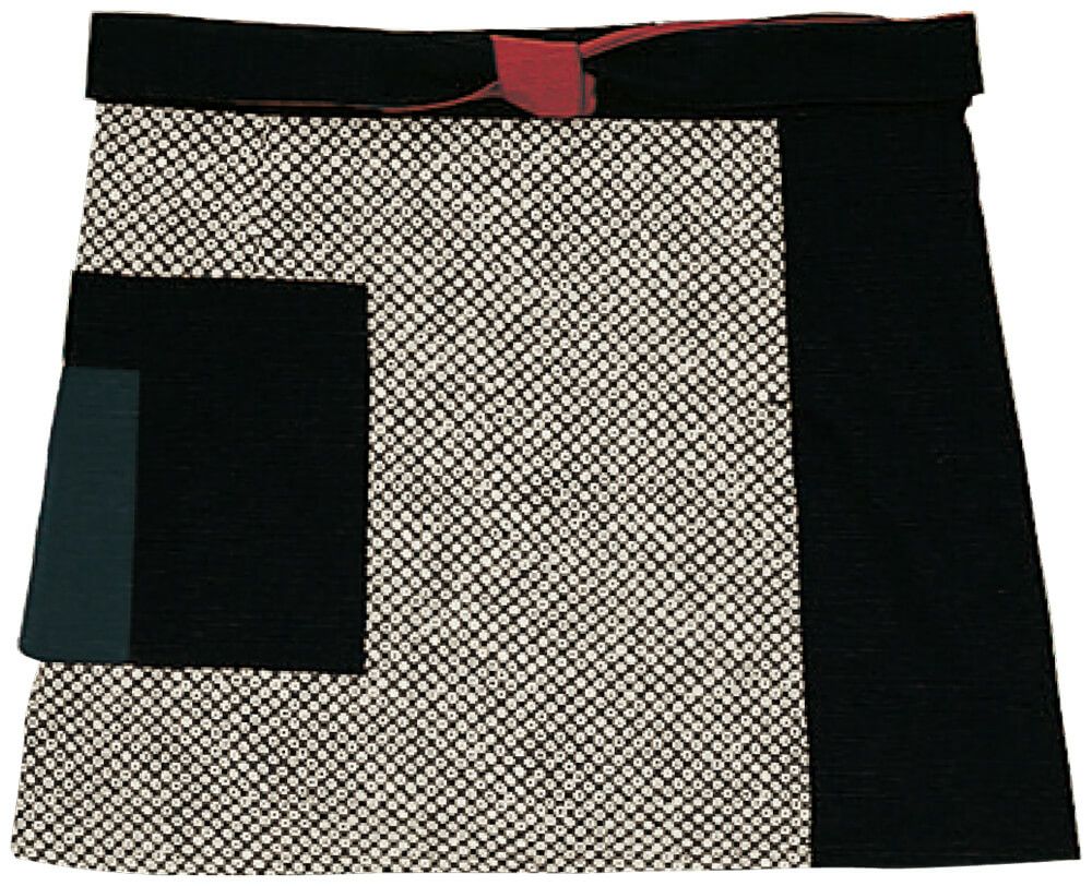 男女兼用・前掛け（ペンさし付） [BNUN-47321-99]<br>黒