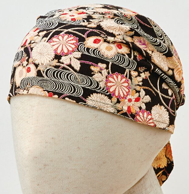 レディース・バンダナキャップ [BNUN-48307-96]<br>黒