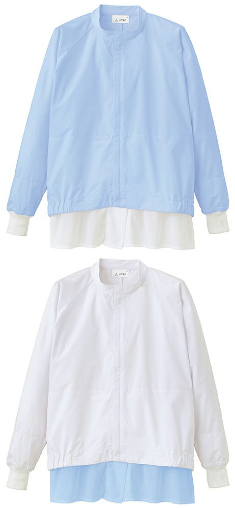 COMFORT FIT衛生白衣・長袖比翼ジャンバー（男女兼用） [AZ-861030]