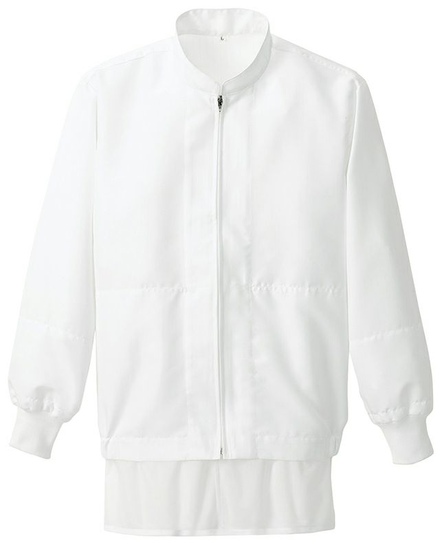 速乾快適素材でストレス解消・長袖ブルゾン（男女兼用） [AZ-861026]<br>ホワイト