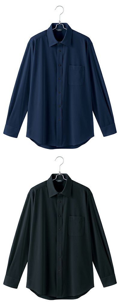 北陸の素材力 スーパーノーアイロン・メンズ長袖シャツ（ノーアイロン）（透け防止） [AZ-634251]