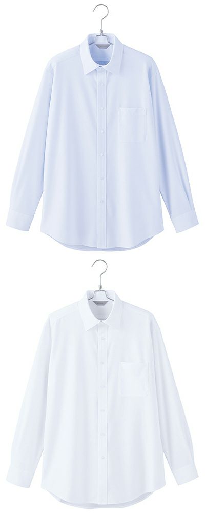 北陸の素材力 スーパーノーアイロン・メンズ長袖シャツ（ノーアイロン） [AZ-634051]