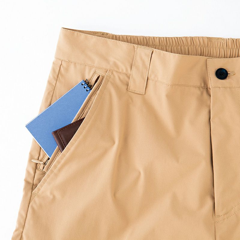 右脇サブポケット<br>両玉縁ファスナー付でモノ落下防止。