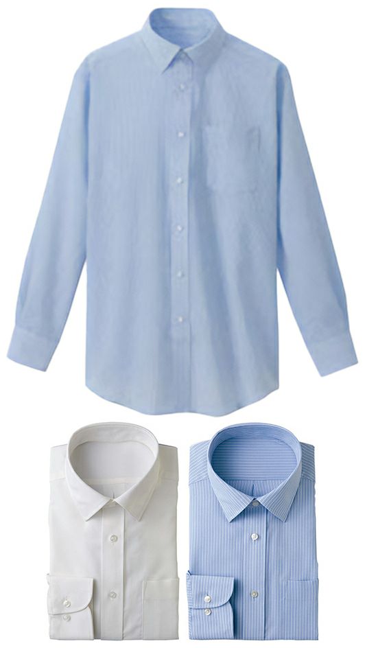 長袖カッターシャツ [AZ-43069]