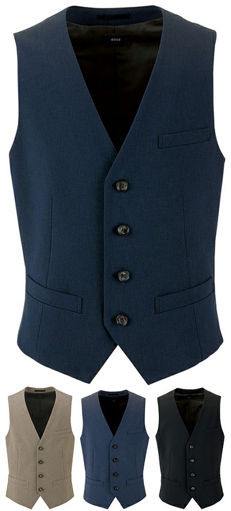 北陸の素材力2WAYストレッチスーツ・メンズベスト [AZ-630051]